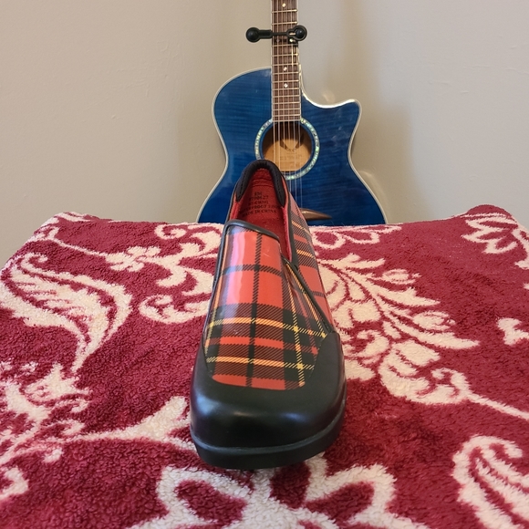 Sperry Women's Red Plaid Rain Shoes - Picture 4 of 15